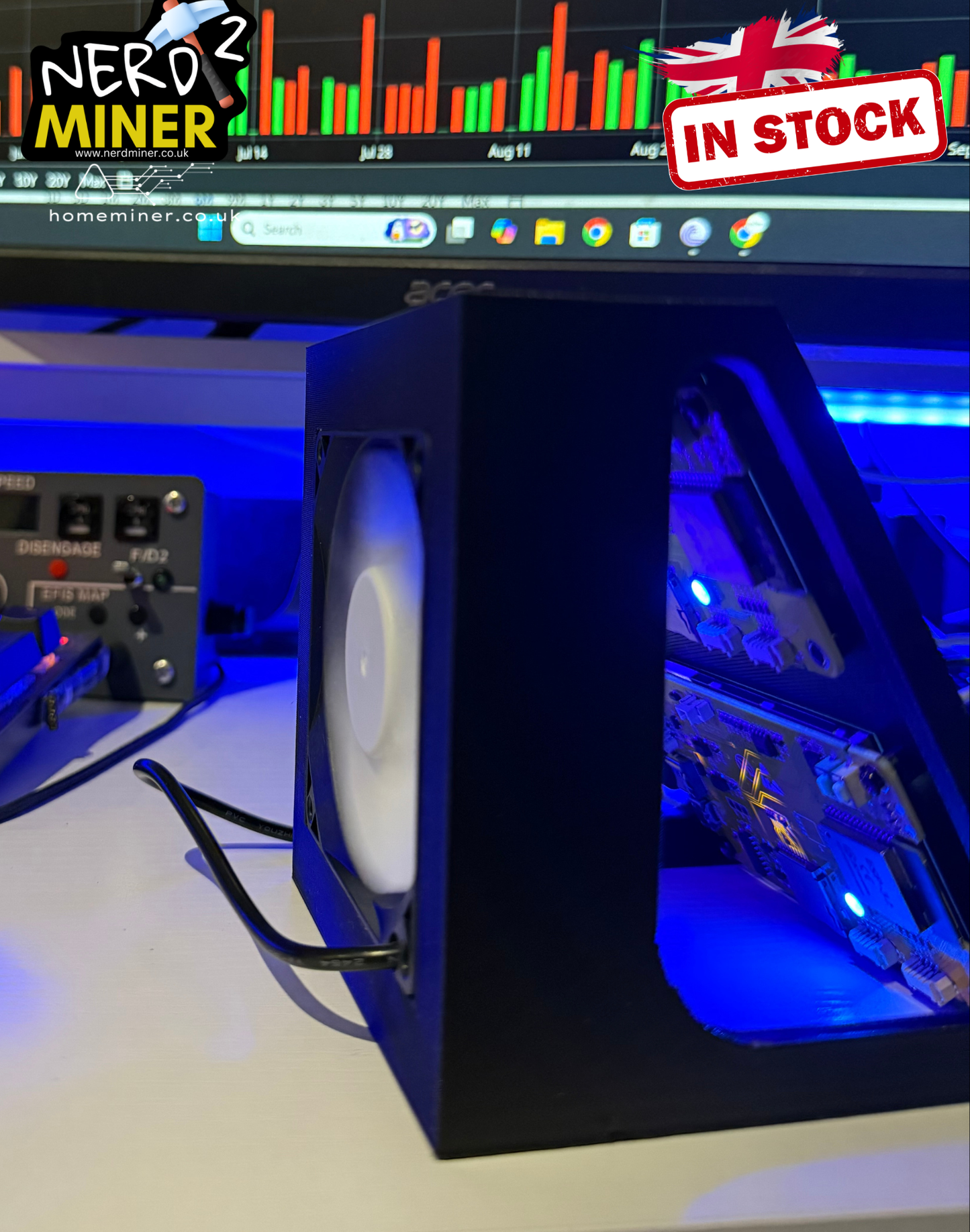 Nerd Miner v2 – Heavy Duty Dual Solo Bitcoin Miners With 80mm RGB Cooling Fan