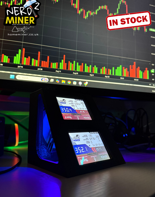 Nerd Miner v2 – Heavy Duty Dual Solo Bitcoin Miners With 80mm RGB Cooling Fan